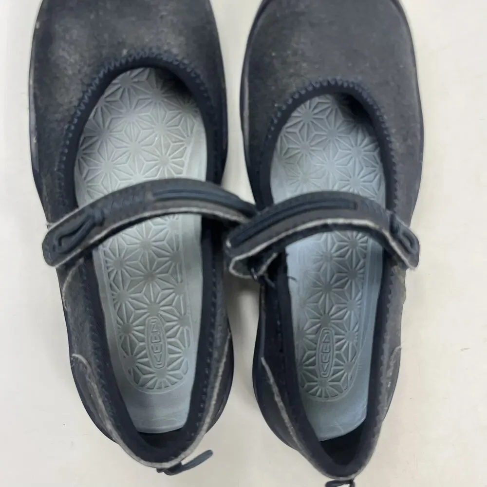Keen Girls Moxie Mary Jane Shoes Size 12 Black Hook Loop Strap Comfort Outdoor